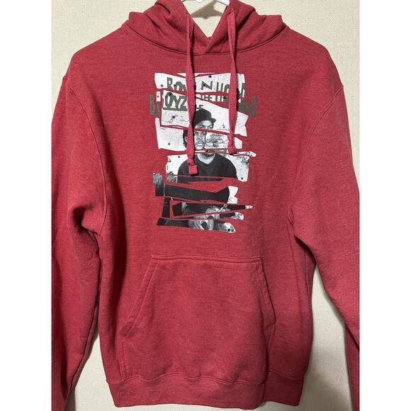 Boyz N The Hood Sweatshirt Vintage Hoodie Mens Red Size Medium Unisex Y2K - Picture 2 of 8